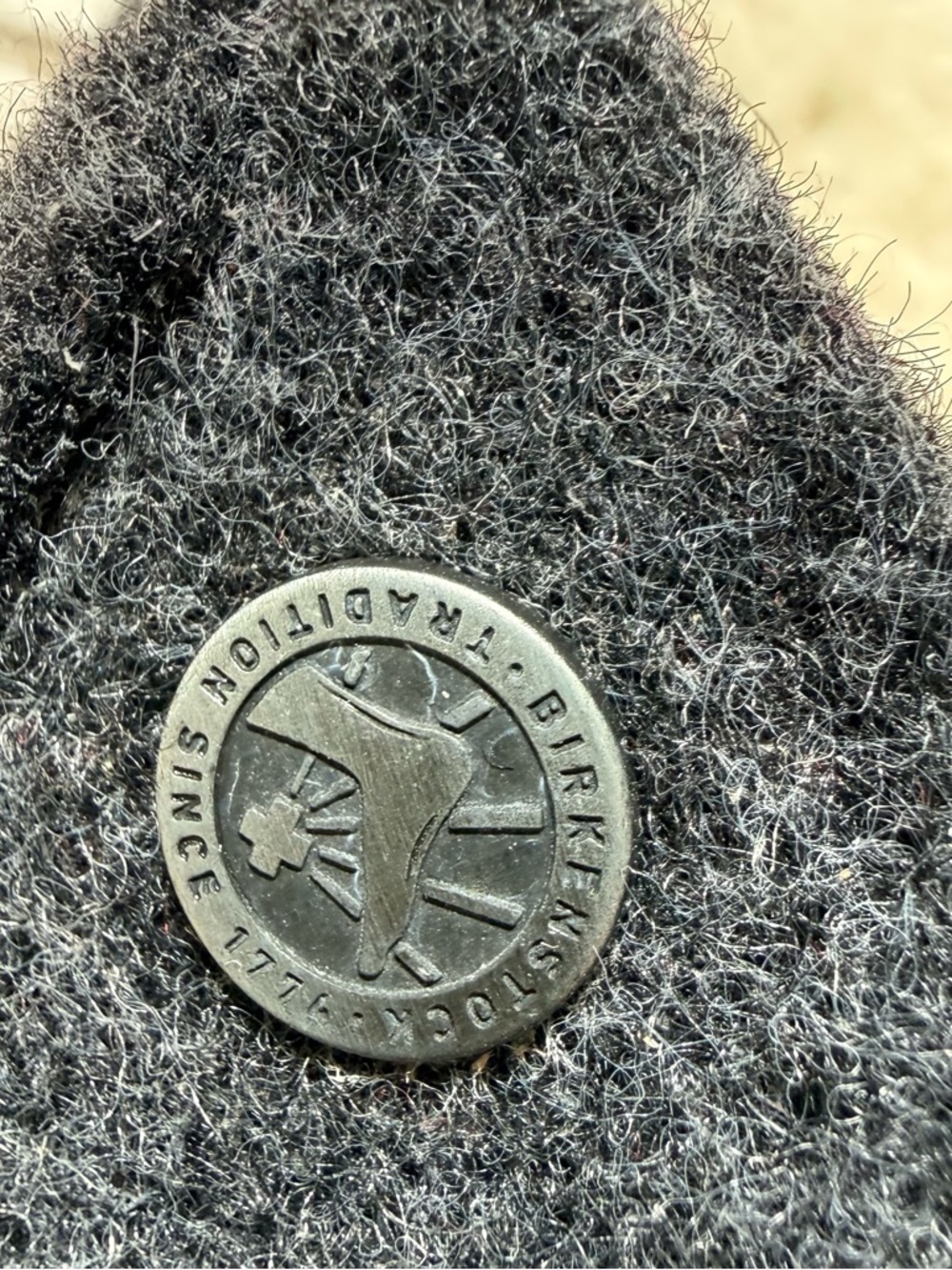 Birkenstock Zermatt Slipper Charcoal Wool felt and shearling Fuzzy Slipper. EU43 - Picture 3 of 8